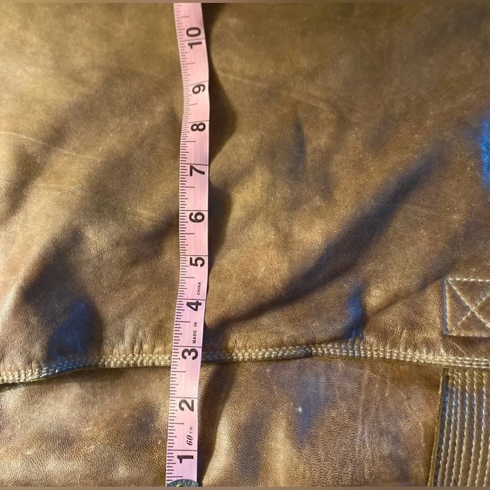 Blur Vintage Brown Leather Messenger Bag